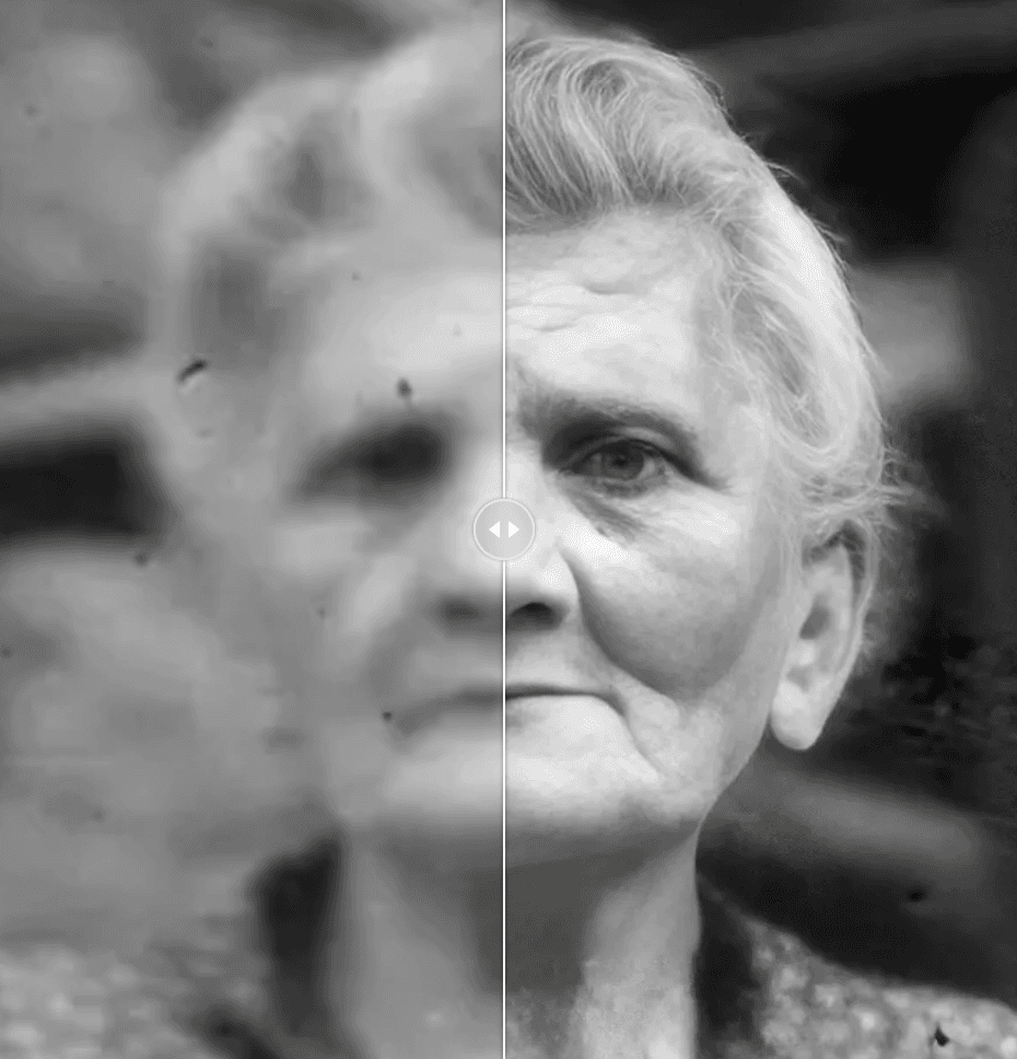 Vintage photos being restored